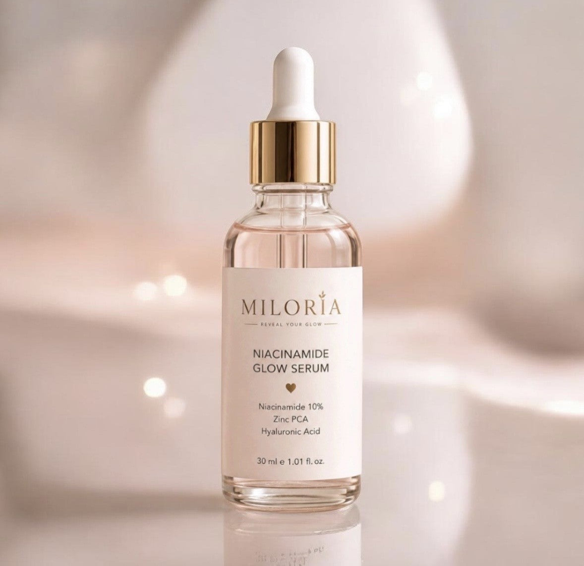 Miloria Niacinamide 10% Glow Serum | Brightening & Hydrating  Face Serum 30ml