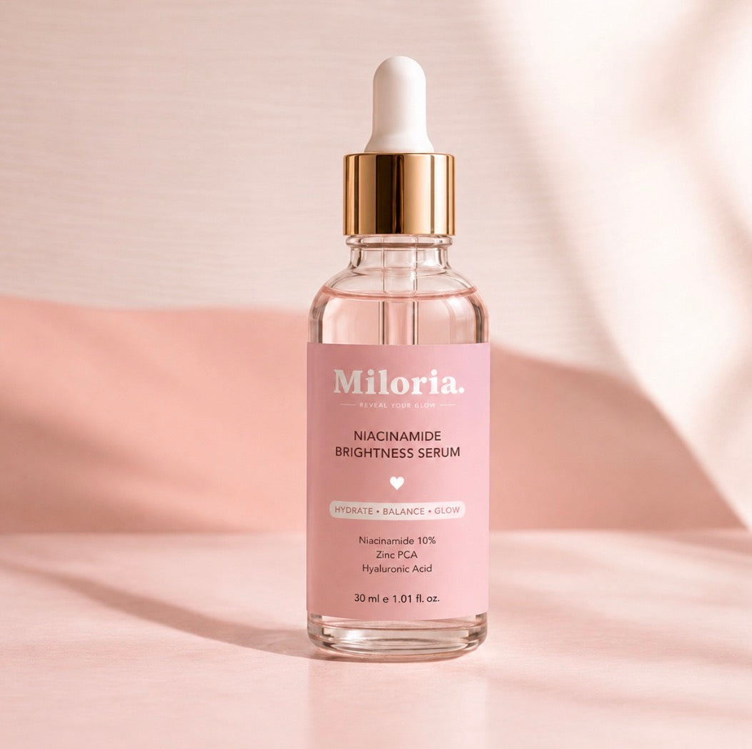 Miloria Niacinamide 10% Glow Serum | Brightening & Hydrating  Face Serum 30ml
